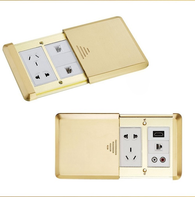 Hot New Metal Floor Plug Embedded Waterproof Floor Socket Floor Mounted Socket Outlet Box