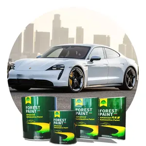 Automotive Paint Forest High Quality carpaint White Pearl 1k 2k Metallic Paints Clearcoat auto refinishing Automotive Paints