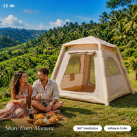 Tente gonflable Zentopia, installation rapide, imperméable, résistante au vent, en Oxford 600D, tente familiale spacieuse avec pompe, vente en gros