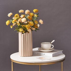 Arreglo Floral Moderno para Decoración del Hogar, Ramo de Flores Secas, Florero de Cerámica Tipo Cliff - Product Image 3