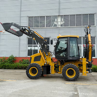 Neuer chinesischer Traktor mit Baggerlader und Frontlader 4x4 4WD Mini-Baggerlader