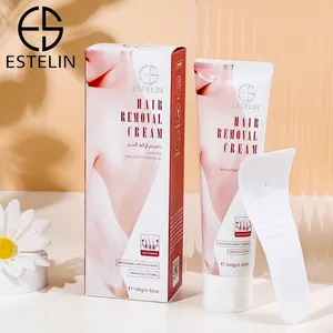 Estelin creme de limpeza profunda da pele, cuidado com a pele do corpo, etiqueta privada, removedor de pelos, 100g