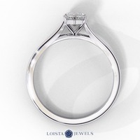 Bague de fiançailles en platine avec diamant taille marquise pour femme, classique, certifiée GIA, couleur D naturelle, bijoux fins