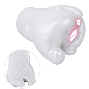 GEEBA Male Fantasy Vibrating <b>Masturbator</b> White Animal Pig Hip Inverted Modle Realistic Vagina Pocket Pussy Soft Sex Toys for Men - Product Image 1