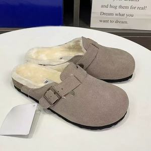 Zapatos <span class=keywords><strong>de</strong></span> Corcho y Algodón <span class=keywords><strong>para</strong></span> Mujer con Descuento al por Mayor, con Forro <span class=keywords><strong>de</strong></span> Cachemira y Ante Vacuno, Cómodos <span class=keywords><strong>para</strong></span> Otoño e Invierno - Product Image 6