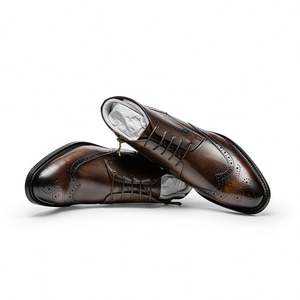 Bottes Chelsea en cuir véritable haut de gamme, personnalisées, à lacets, décontractées et formelles, pour hommes, hiver et automne - Product Image 4