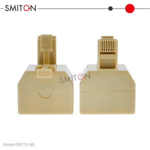 Cat3 điện thoại <span class=keywords><strong>Splitter</strong></span> RJ11 <span class=keywords><strong>6P6C</strong></span> 1 Nam để 2 Nữ Điện thoại Adapter - Product Image 4
