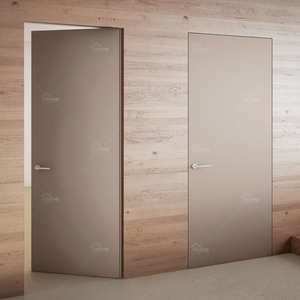Fabricant chinois de premier plan, portes intérieures ultra-plattes dissimulées, portes secrètes cachées, portes intérieures en bois sans cadre, portes invisibles - Product Image 6