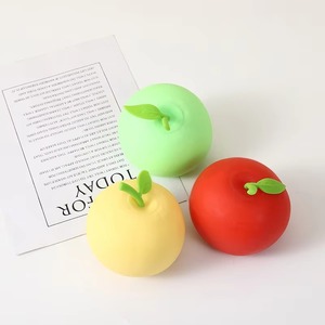 Simulation Apple <b>Squishy</b> PU Material Slow Rebound Stress Relief Anxiety Relief Squeeze Toy - Product Image 2