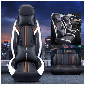 Housse de siège de voiture en cuir Zepher Wing, protection intégrale, style professionnel, adaptable quatre saisons, compatible avec la plupart des véhicules - Product Image 1