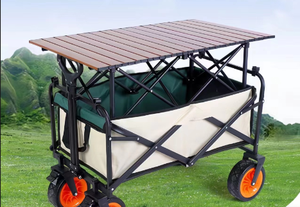 Chariot de camping pliable pour <span class=keywords><strong>voiture</strong></span>, idéal pour les voyages en plein air, le camping, le marché nocturne, les pique-niques - Product Image 4
