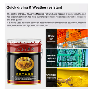 Pintura <span class=keywords><strong>de</strong></span> <span class=keywords><strong>Esmalte</strong></span> <span class=keywords><strong>de</strong></span> <span class=keywords><strong>Poliuretano</strong></span> Modificado con Acrílico Alifático, Revestimiento Líquido <span class=keywords><strong>de</strong></span> Alto Brillo para Decoración Exterior y Anticorrosión - Product Image 2