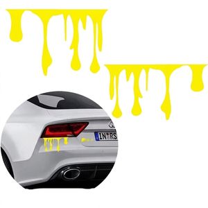 สติ๊กเกอร์ติดรถยนต์ XGS DECAL ลายฮาโลวีน กันน้ำ ติดเองได้ ใช้ครั้งเดียว 2 ชิ้น สีแดงเลือดไหล สติ๊กเกอร์ไวนิลลายสยองขวัญ - Product Image 4