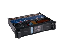 Amplificateur de puissance professionnel 4 canaux 1000 watts avec connecteurs XLR et Speakon, refroidissement par ventilateur à vitesse variable