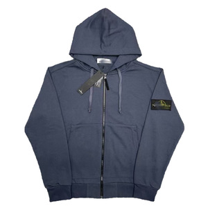 Sweat-shirt à <span class=keywords><strong>capuche</strong></span> zippé <span class=keywords><strong>STONE</strong></span>, broderie lettre, couleur unie, unisexe, automne-hiver, tendance île, en tissu éponge, décontracté et ample - Product Image 5