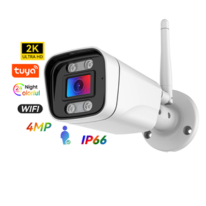 Cámara de Seguridad Inalámbrica Tipo Bala para Exteriores Tuya Smart con Audio Bidireccional 2K 4MP, WiFi, Visión Nocturna con Doble Luz y CCTV - Product Image 1