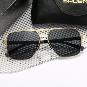 แว่นกันแดด SPOEN ทรงสี่เหลี่ยมโพลาไรซ์ UV400 แว่นตาขับรถสำหรับผู้ชาย 8078 - Product Image 3