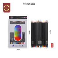 Xin Bowen crayon personnalisé 15pcs crayons de couleur tige noire ensemble de crayons à dessin pour enfants et étudiants