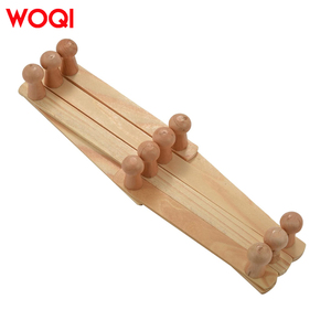 Woqi Retro Bằng Gỗ Accordion Gấp Áo Giá Móc Áo Móc Áo Móc Đơn Tầng Treo Tường Hat Khăn Giá Cho Phòng Tắm Hoặc Phòng Khách - Product Image 3
