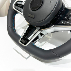 Volant CS en fibre de carbone en cuir direct d'usine pour <span class=keywords><strong>BMW</strong></span> F30 F10 F15 F32 F01 F20 F22 F25 F36 M3 M5 M6 G30 G31 G01 G02 - Product Image 4