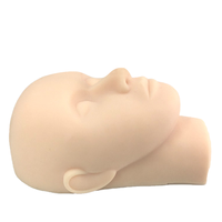 Tête éneuse en silicone haute résistance, visage avec os, pour enseigner l'édonie médicale