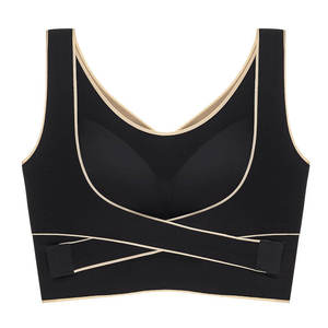 Boucle avant Belle dos sans couture <span class=keywords><strong>grande</strong></span> <span class=keywords><strong>taille</strong></span> sous-vêtements femmes mince <span class=keywords><strong>soutien</strong></span>-<span class=keywords><strong>gorge</strong></span> sans anneau en acier froncé sport gilet réglable <span class=keywords><strong>soutien</strong></span>-<span class=keywords><strong>gorge</strong></span> - Product Image 1
