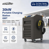 EONDRIVE Estación de Carga Portátil para Vehículos Eléctricos de 20kW, 30kW, 40kW, 60kW, 80kW, GBT, Uso Comercial para Flotas y Eventos