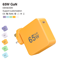 Chargeur pour ordinateur portable de type C 65W Adaptateur universel compact pour MacBook Pro/Air, iPhone, Samsung iPad Switch Charge multiple Fournisseur de pointe