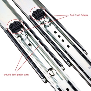 Fusaier Heavy Duty 76mm Canales telescópicos Deslizamiento Guías Cajón Deslizante 225kg 500lbs Capacidad de carga para gabinetes de cocina - Product Image 3