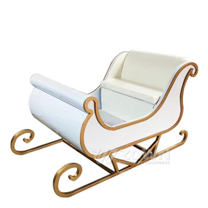 Traîneau de Noël en métal, nouveau style, très demandé, pour interaction parent-enfant, décoration de Noël en métal - Product Image 1
