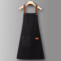 Tablier de cuisine réutilisable robuste avec logo personnalisé, imperméable, résistant à l'huile, sans manches, en toile, pour l'été, pour la maison, pour hommes