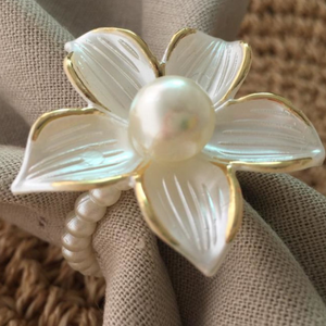 Porte-serviette en métal de dernière conception anneau de serviette fini or brillant pour articles de décoration de fête - Product Image 6