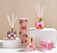 Parfum d'Ambiance 50 ml Flacon en Verre Tendance, Senteur Fruitée, Huile Essentielle pour Kits Diffuseurs à Bâtonnets