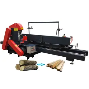 带锯锯机用于带锯木材切割机便携式木材滑动台锯机木工柴油便携式锯木厂