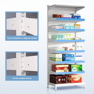 Étagère à médicaments en acier à simple face avec 6 plateaux coulissants réglables Clinique hospitalière Infirmerie <span class=keywords><strong>Pharmacie</strong></span> <span class=keywords><strong>Armoire</strong></span> à <span class=keywords><strong>pharmacie</strong></span> - Product Image 5