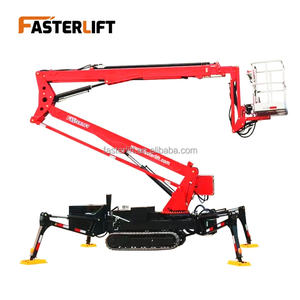 <span class=keywords><strong>Platform</strong></span> kerja angkat udara hidrolik bertenaga bensin Diesel 10m 20m 30m pengangkat bom laba-laba pelacak dapat disesuaikan dengan ember - Product Image 3