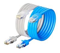 Cables de red Ethernet Cat5e UTP para interiores y Exteriores 3M 3 pies Fibra óptica Cat 6 en múltiples colores aislados