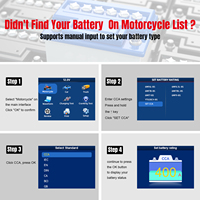 KONNWEI KW700 Probador de Baterías de Auto de 12V/24V con Impresora, Analizador Digital de Baterías para Auto, Camión, Motocicleta