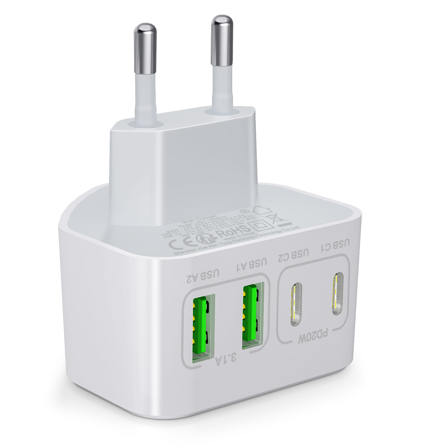 White(EU Plug)