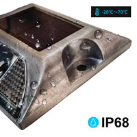 Paku Jalan Tenaga Surya LED Cat Eye Langsung dari Pabrik untuk Keamanan Jalan, Reflektif PC Aluminium IP68 Lampu Berkedip