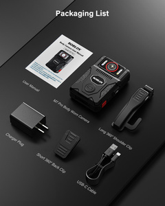 Boblov M7pro 4K Gps 128Gb/256Gb Body <span class=keywords><strong>Cam</strong></span> Met Audio 180 Graden Draaiende Lens 4000Mah Body Versleten Camera Voor 14 Uur Video-Opname - Product Image 6