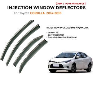 Deflectores de Ventana Laterales para Toyota LC200 2008-2019 Protector de Lluvia Accesorios de Coche - Product Image 2