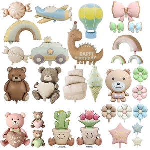 Palloncini in Foil 3D <span class=keywords><strong>a</strong></span> Forma di Orso, Singoli, per Natale, Compleanno, San Valentino, Orsetto di Peluche, Torta, Magia, Bambino, Celebrazioni Festive, Dimensioni Personalizzabili - Product Image 5