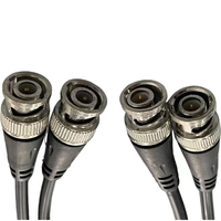 OEM de alta calidad DC Power Pigtail Cable BNC macho hembra adaptador conector Coaxial para sistema de seguridad CÁMARA DE TV eléctrica