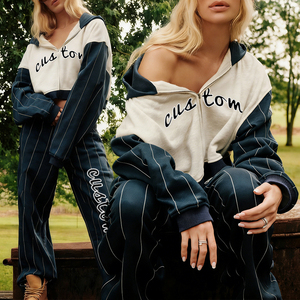 Conjunto de Pantalones y Sudadera con Capucha KIingSen de Alta Calidad para Invierno, Estilo Urbano, Bordado con Patrón de Personajes, Transpirable, 300g, Poliéster/Algodón - Product Image 1