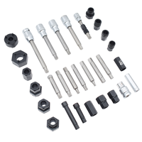 30 Pièces Outil de réparation automobile en acier pour démontage et installation de poulie d'alternateur, outil universel pour VW Audi Ford BMW Benz Volvo GM Toyota Buick