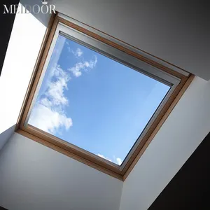 強化ガラスバルコニー 透明な屋根裏部屋 アルミサンルーム 電動サンルーフ 電動ルーフウィンドウ 天窓 - Product Image 5