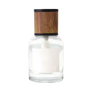 Difusor de fragancia de vidrio para coche, botella redonda de aromaterapia con tapas de tornillo, 100ML, 160ML, gran oferta