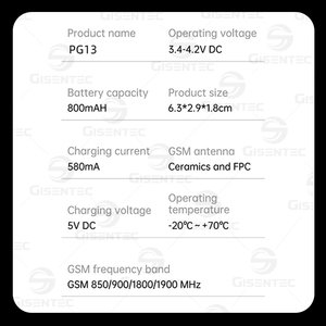 Traceur GPS portable mini Gisen Wholesale PG08 PG10 PG11 PG12 PG13 PG14 pour voitures et vélos avec suivi en temps réel et trajectoires historiques via application - Product Image 5
