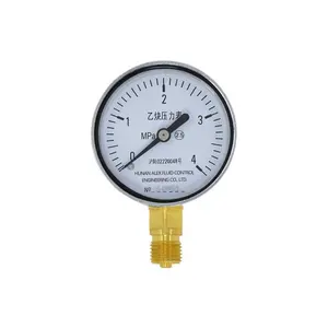 Hogedrukmeter Gas Glycerine Manometer Psi Acetyleengas Meting Acetyleen En Oxygen Regulator Indicator Voor Acetyleen